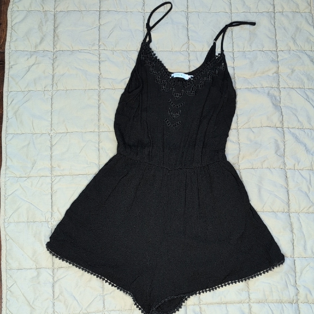 Lush Black Romper Shorts.